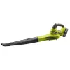 Ryobi RBL1820S40F ONE+ soplador de hojas inalámbrico 18 V, con batería de 4,0 Ah y cargador, negro, verde