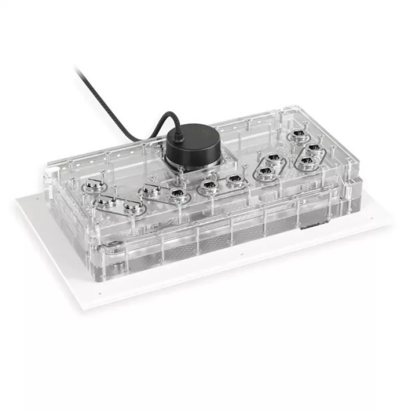 Distroplate Alphacool Apex Dark Base Pro 901 RGB Support — placa de distribución para refrigeración líquida de PC, modelo 14658