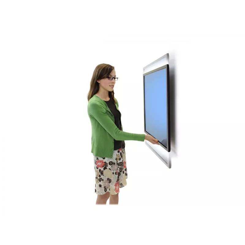 Ergotron Glide Wall Mount LD-X - kit de montaje (brazo articulado, adaptador VESA, elementos de fijación, conjunto elevador) para pantalla LCD - negro - pantalla