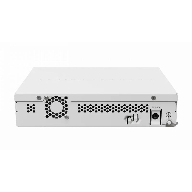 Switch de red gestionado L3 MikroTik CRS310-1G-5S-4S+IN — 1U, 1x Gigabit, 5x SFP, 4x SFP+, 10G, DC/PoE 18–57V, 20W máx.