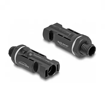DeLOCK conector para módulo solar DL4 conector macho conector hembra negro 2 uds.
