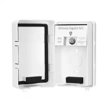 Interfaz exterior, pararrayos con toma de tierra Mimosa NID, 2x RJ-45, Gigabit, IP54