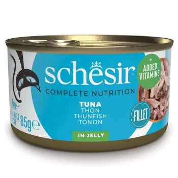 SCHESIR en gelatina Atún - Comida húmeda para gatos - 85 g
