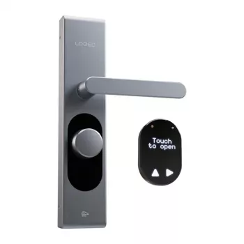 Cerradura inteligente Shelly LOQED Touch acero inoxidable acceso sin llave, control por touchpad, integración smart home