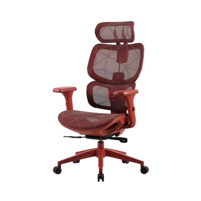 Silla de oficina gaming Onex | Ventra Premium malla transpirable | roja