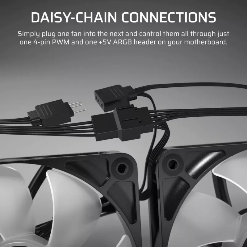 Ventilador Corsair RS140 ARGB 14 cm blanco 330-1700 rpm