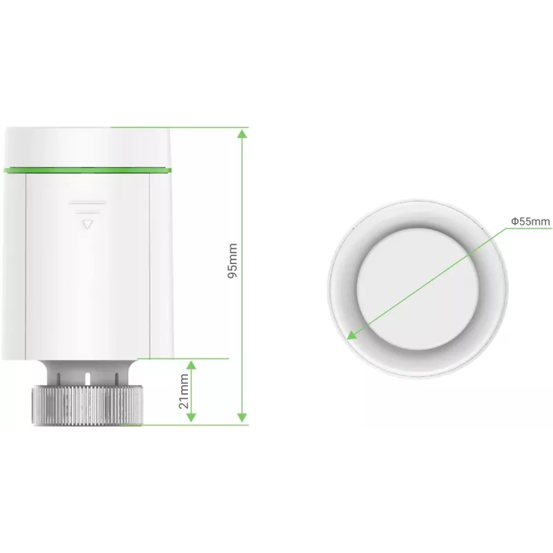 EZVIZ T55 (CS-T55-R100-G) termostato inteligente para radiadores, blanco