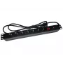 Alantec PZ071U alargador de corriente 1,8 m 7 tomas AC interior negro