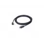 Cable de conexión HDMI v2.0 conector de 90 grados a conector recto, 19 pines contactos dorados, 1,8 m, envase a granel