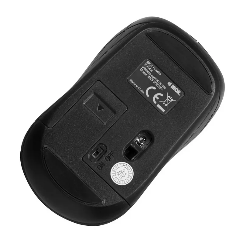 iBOX Rosella i009W IMOF009WBL ratón óptico inalámbrico, 3 botones, 800–1600 DPI, azul
