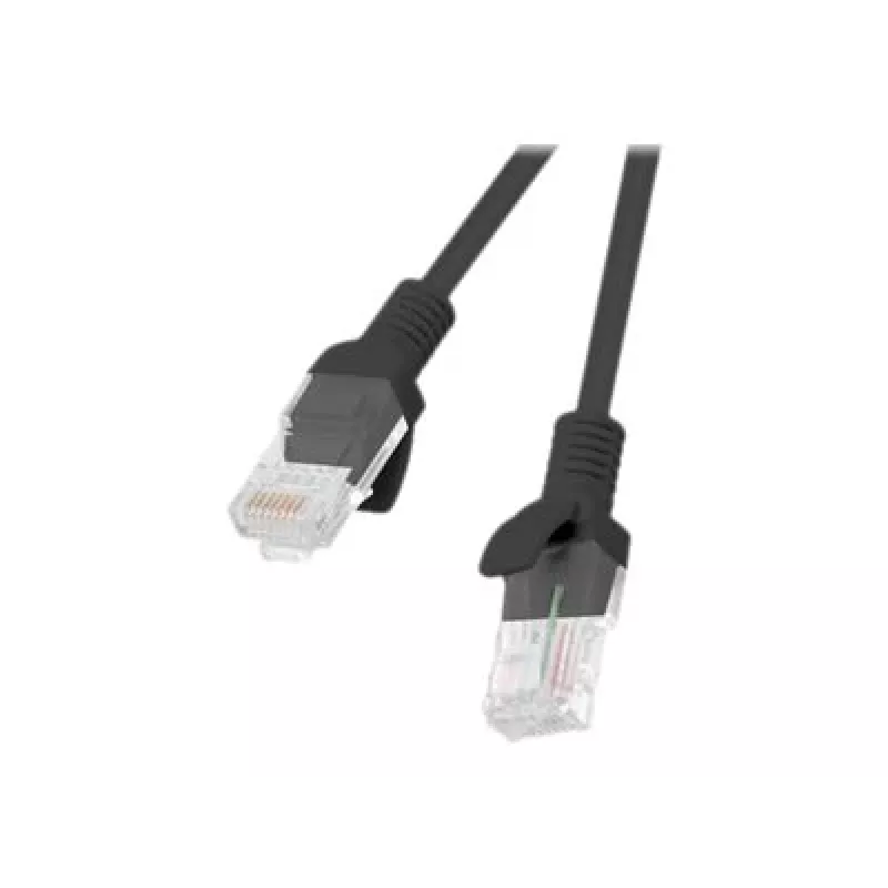 Lanberg PCU6-10CC-0500-BK cable de conexión Cat6 U/UTP, RJ-45 a RJ-45, 5 m, conductores CCA, 250 MHz, negro