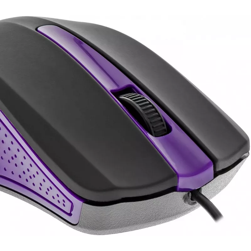 Ratón USB con cable, 3 botones, superficie engomada
