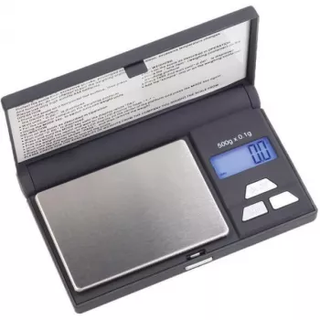 Balanza electrónica portátil OHAUS YA Gold YA501 — capacidad 0,5 kg, precisión 0,1 g, plato de acero inoxidable