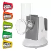 Cortador de verduras Adler AD 4815, 150 W, 5 boquillas, carcasa de ABS, blanco/gris