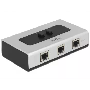 Hub DeLOCK 87673 1000 Mbit/s Negro Gris