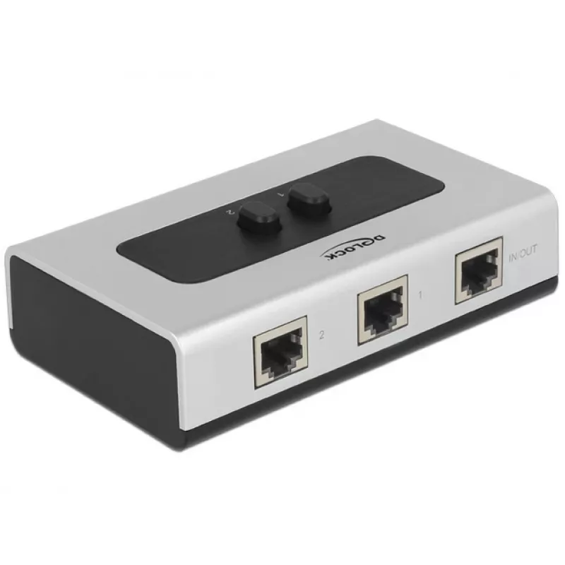 Hub DeLOCK 87673 1000 Mbit/s Negro Gris