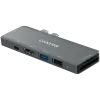 Lector de tarjetas SD Canyon DS-5 USB 2.0 Type-C gris 60 Hz