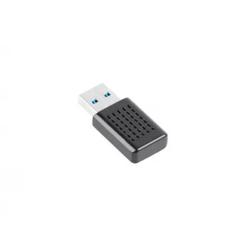 Adaptador de red USB inalámbrico LANBERG NC-1200-WI, Wi-Fi USB 2.0, 2 antenas internas de 2 dBi, hasta 5000 Mbit/s