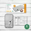 Almohadilla térmica eléctrica Medisana HP 700 100 W, gris, 600×350 mm, cable de 2,3 m