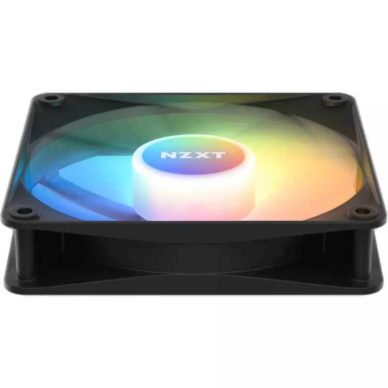 NZXT F120 RGB Core ventilador de caja de 120 mm, PWM de 4 pines, negro