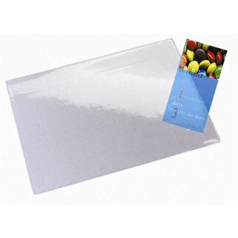 Protector de escritorio Leitz Plus, transparente, policloruro de vinilo (PVC), 650 mm, 500 mm, 1 unidad