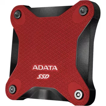 SSD externo ADATA SD620 1 TB, portátil USB 3.2 Gen 2 (Micro-USB B), velocidad de lectura 520 MB/s, velocidad de escritura 460 MB/s, resistente a golpes, Rojo