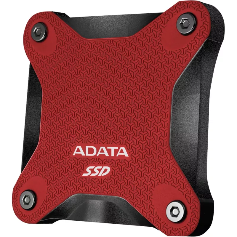 SSD externo ADATA SD620 1 TB, portátil USB 3.2 Gen 2 (Micro-USB B), velocidad de lectura 520 MB/s, velocidad de escritura 460 MB/s, resistente a golpes, Rojo