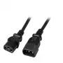 EFB-Elektronik Cable alargador de corriente IEC C14 180° - C13 180°, negro, 1,0 m, 3 x 0,75 mm² Fabricante: EFB Elektronik (EK503.1)