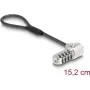 Cable de seguridad para portátil Navilock 20942 — cable de 15,2 cm para cerradura Kensington