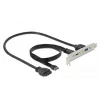 Chapa de ranura DeLOCK 89934 con 1 x conector USB Type-C y 1 x conector USB Type-A