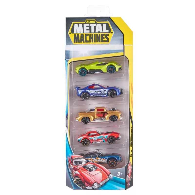 Zuru Metal Machines coches de metal fundido a presión (5 uds.) 1:64, serie 2, surtidos