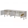 Mueble TV cama meble INSERTO 3D1W 190x40x62 cm acabado cashmere con LED
