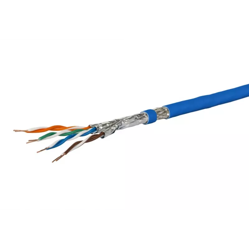 Cable de red Metz Connect 1308427B34145 Cat7a S/FTP azul 100m