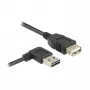 Cable USB DeLOCK 2 m USB 2.0-A a USB 2.0-A negro