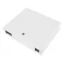 Caja de pared de fibra óptica DIGITUS DN-96843M-OS2, monomodo, premontada, 24×LC adaptador DX con pigtails, acero, gris, 320×54×280 mm