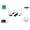 Adaptador de cable de vídeo GEMBIRD A-HDMIF30-DPM-01 HDMI Tipo A a DisplayPort 0,15 m negro