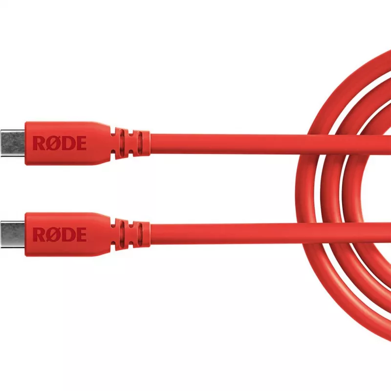 Cable USB-C a USB-C Rode SC27-R, USB 3.2 Gen1, rojo (2 m, PD)