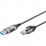 Cable Ethernet Goobay USB-A 3.0 a RJ45 fino 2 m – conecta router, módem o (74395)