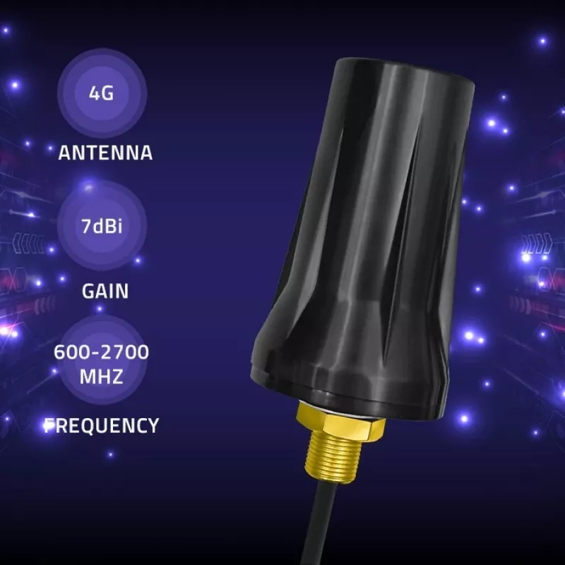 Antena dual 4G LTE omnidireccional 7dBi, exterior