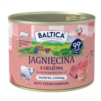 BALTICA regional flavours Cordero con ternera - Comida húmeda para gatos - 185 g
