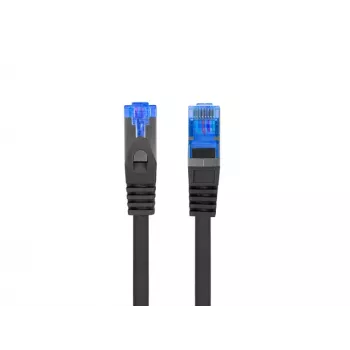 Cable de red LANBERG Cat6a S/FTP RJ-45 3 m, funda LSZH, conductor CCA, 500 MHz, 26 AWG, negro