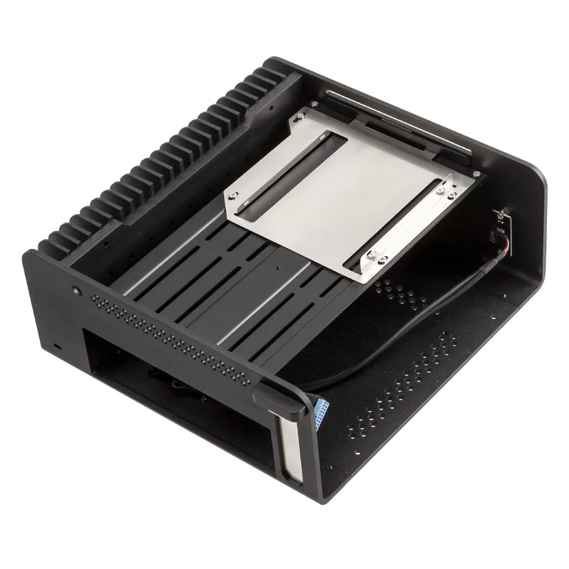 Caja HTPC sin ventilador Streacom ST-FC8B Alpha Optical + fuente de alimentación de 120 vatios