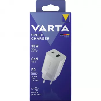 Cargador de interior Varta 57955 101 111 universal blanco AC carga rápida