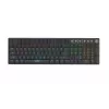 iBOX Aurora K-6 IKGMK6 teclado gaming mecánico de perfil bajo, con cable + RF inalámbrico + Bluetooth, switches KRGD Red, retroiluminación LED, QWERTY inglés, negro