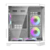 Caja de ordenador Darflash FT350 + 5 ventiladores aRGB (blanca)