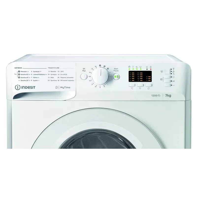 Lavadora INDESIT MTWA71252WPL 7 kg, carga frontal, clase energética E
