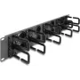 Panel de gestión de cables DeLOCK 66746 gris metal/plástico 19 pulgadas