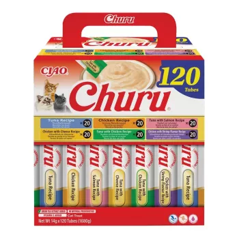 INABA Churu mix de atún y pollo – premios para gatos – 120x14g