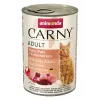 ANIMONDA Carny Adult Pollo, Pavo, Corazones de Pato - Comida húmeda para gatos - 400 g