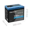 Batería LiFePO4 QOLTEC 12,8 V 100 Ah con Bluetooth — 12,8 V 100 Ah